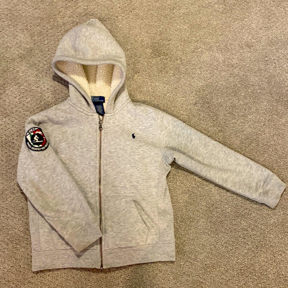 Heavyweight Vintage 90s Polo Ralph L. RLPC X Country 100 Miles Ski Race Hoodie